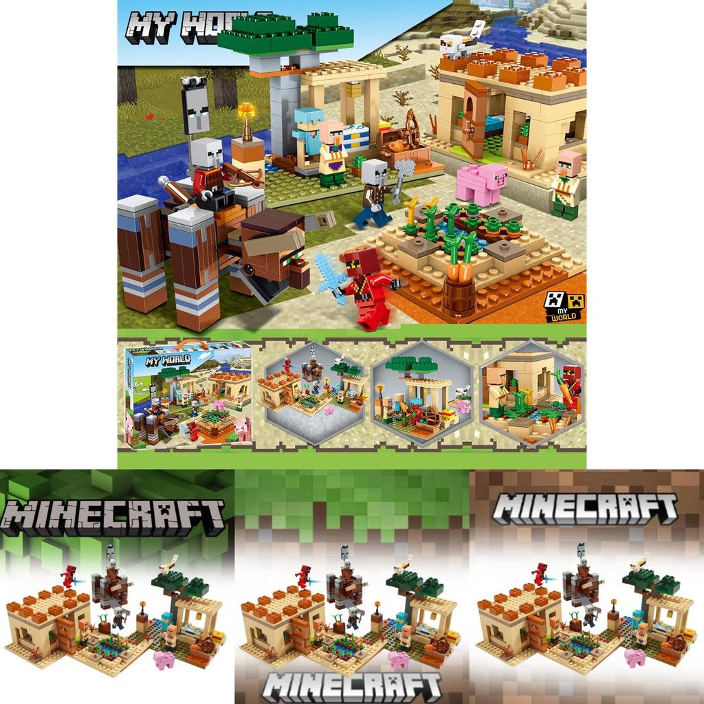 Compatible Lego My Villagers Attack 21160 Building Blocks Toy Set For Kids 800 Pieces