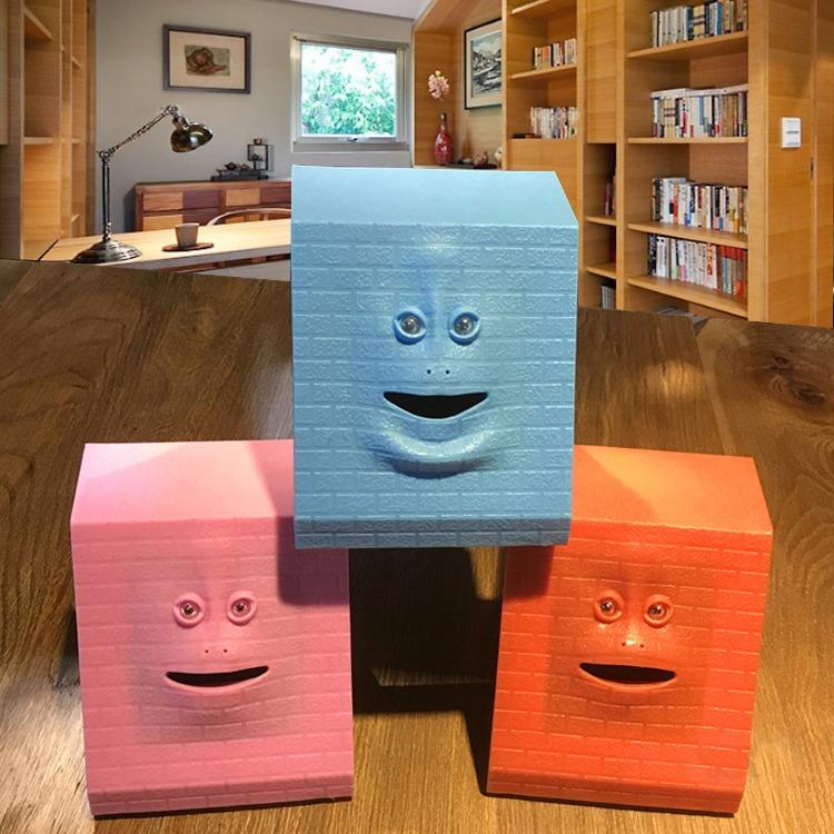 Face Piggy Bank Sensing Money Eating Monkey Mouth Can Move Gifts Childrens