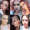 Fashion Halloween Face Sticker  Eyebrow Sticker Face Jewelry Decals  Carnival