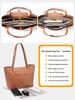 Zency Genuine Leather Women's Large Shoulder Bag for A4