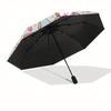 Winnie-the-Pooh,Honey,Fairy Theme Automatic Compact Folding Cute Umbrella - Portable and Durable, 8-Bone Iron Umbrella for All Weather070710