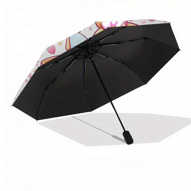 Winnie-the-Pooh,Honey,Fairy Theme Automatic Compact Folding Cute Umbrella - Portable and Durable, 8-Bone Iron Umbrella for All Weather070710