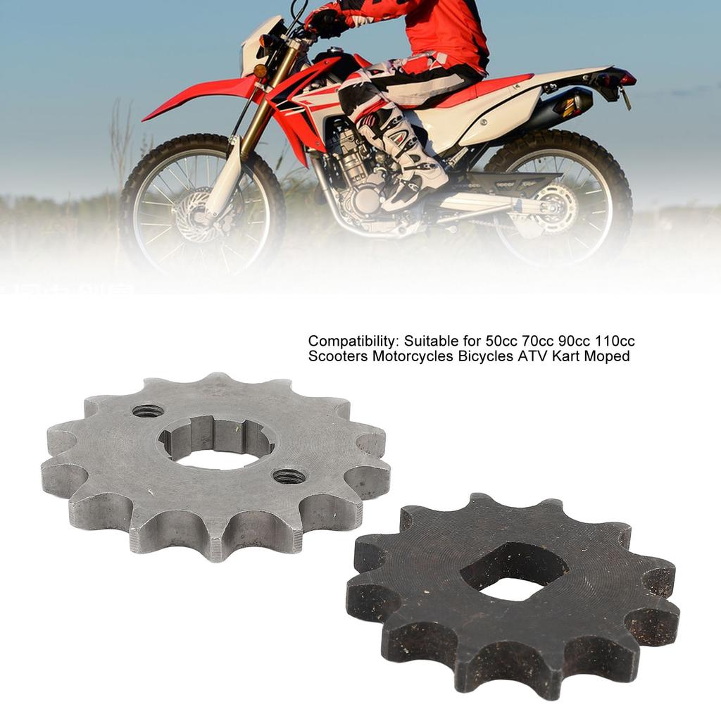 428 14T 20MM Sprocket 12T 12 X 17mm Sprocket Kit High Performance Durable for 50cc 70cc 90cc 110cc Scooters Bicycles ATV Kart