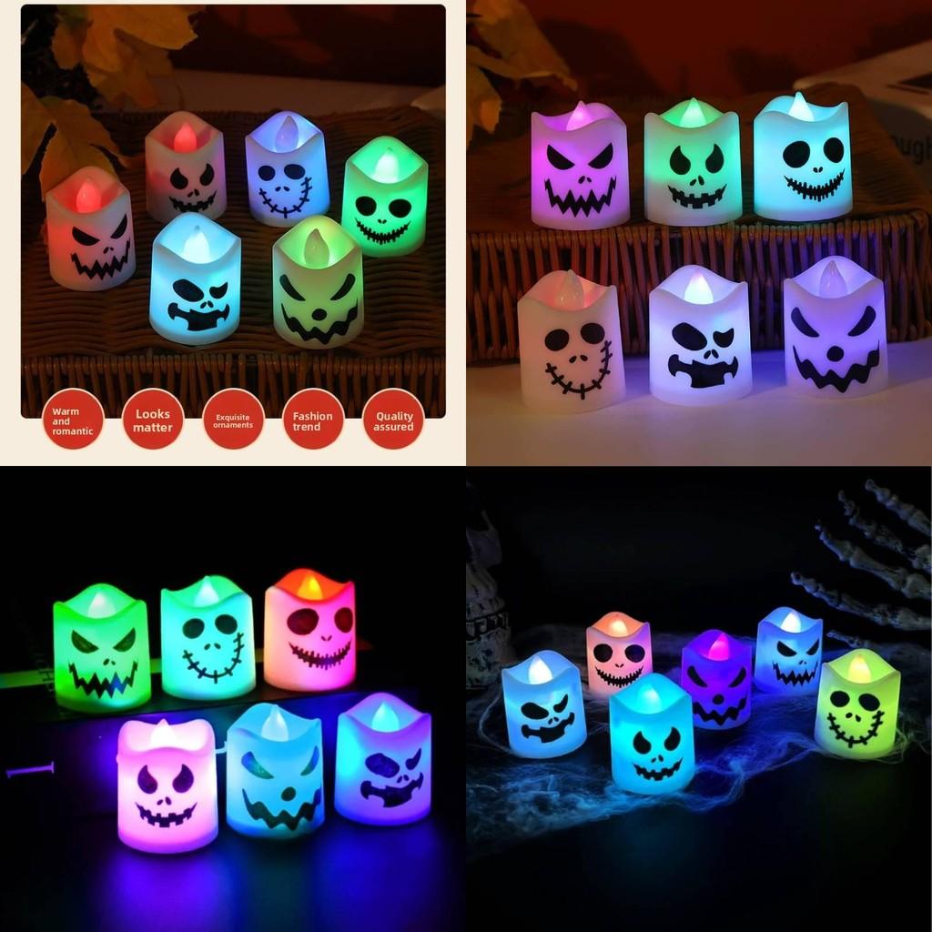 Halloween Ghost Led Candle Light For Haunted House Party Decor