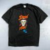 Grateful Dead Y2K Air Skull Roses KLCC Music Vintage T Shirt Rare Black Band
