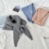 New Wool Knitted Knitted Scarf Multi-Functional Warm Triangular Scarf Women Headscarf Winter Warm Knitting Neckerchief Hair Wrap