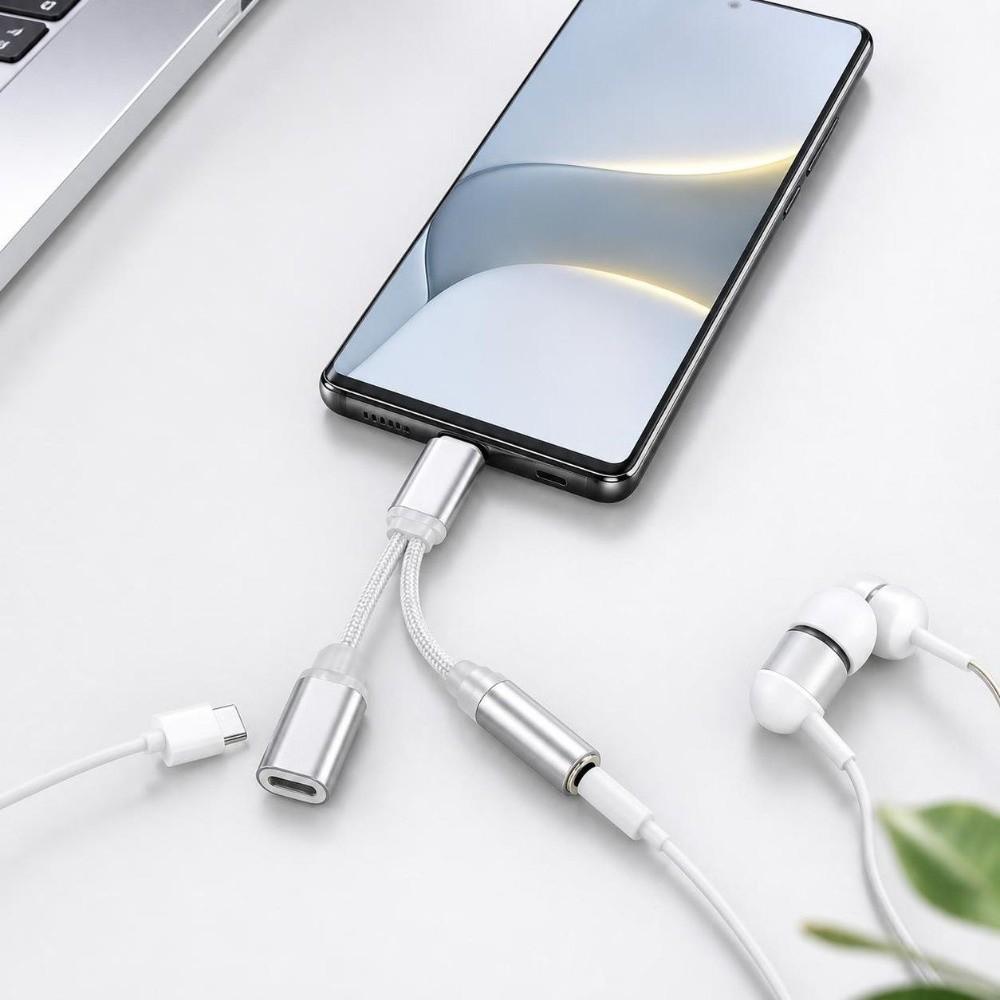 USB C zu 3,5mm Typ C Audio-Adapter Stecker auf Buchse 3,5mm Klinkenanschluss Audio-Wandler Adapter