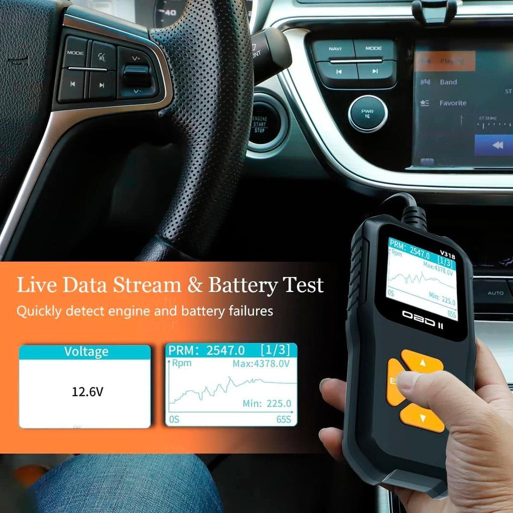 Car OBD2 Scanner Code Reader Engine Fault Code Reader Scanner CAN Diagnostic Scan Tool