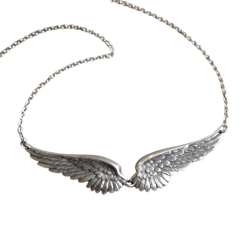 Традиционное ожерелье с ангельскими крыльями, легкое и удобное, идеально подходит для подарка и как модный аксессуар 1