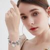 Kitty Cat Love Charm Bracelet Adjustable Cartoon Anime Friendship Bracelet Jewelry Gift for Women Girls Kids Pink