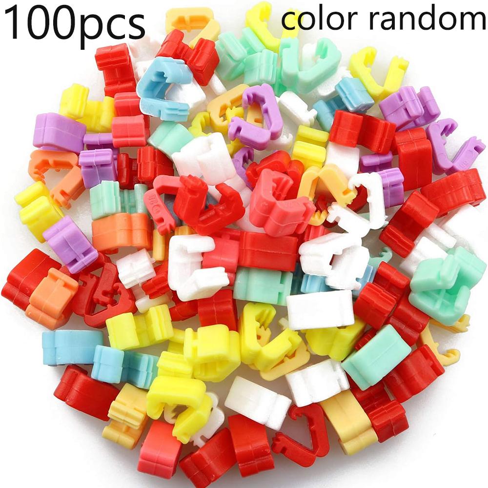

100/200pcs Plastic Balloon sealing clip Balloon Decoration Accessories For Home Birthday Party Decoration Baby Shower Wedding as picture