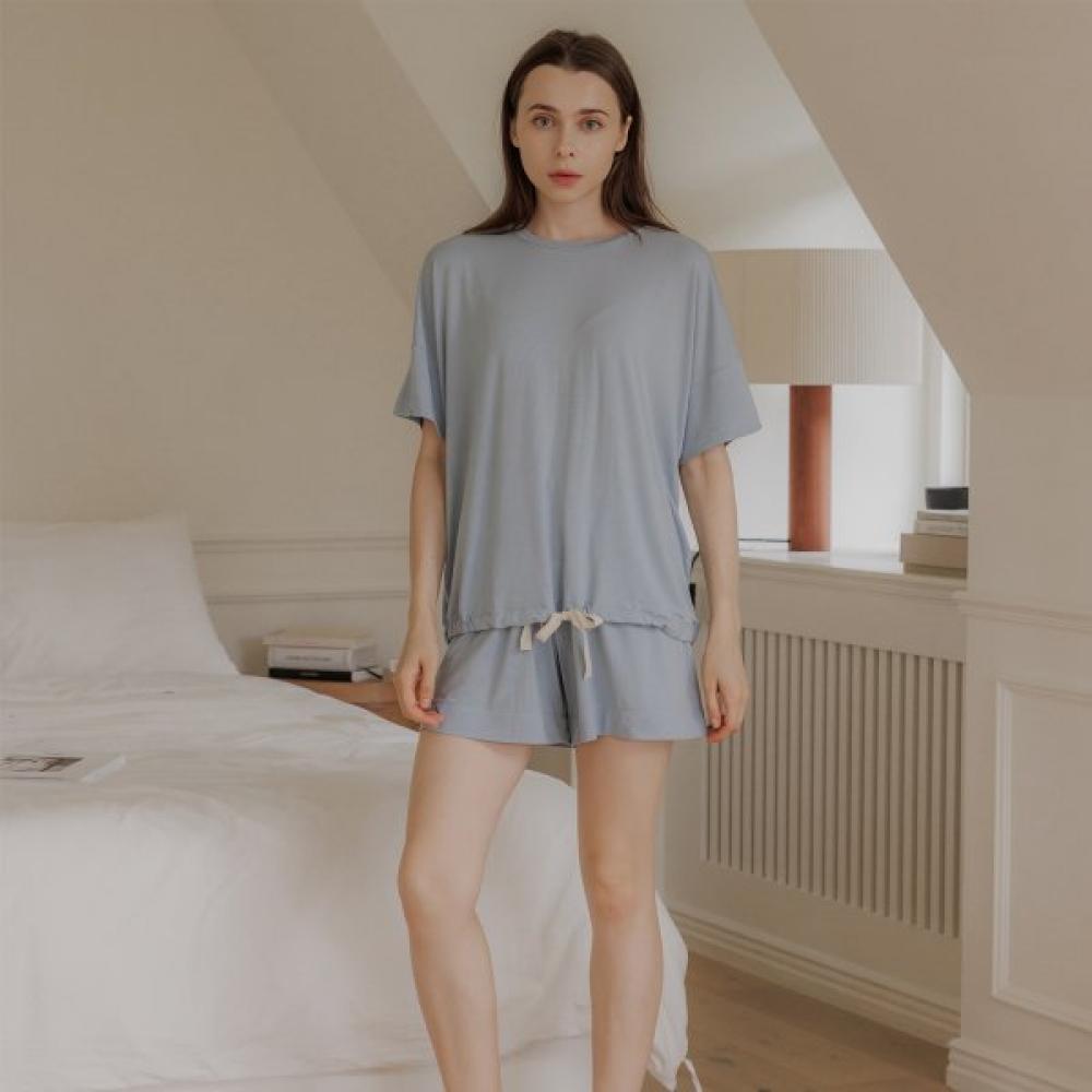 

Frenchiel Micro Modal Ribbon Shorts Light Blue Fwep058s S