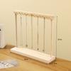 Jewelry Organizer Display Stand Solid Wood Necklace Hanging Countertop Rack For Chains Earrings Bracelets Showcase Storage Rack