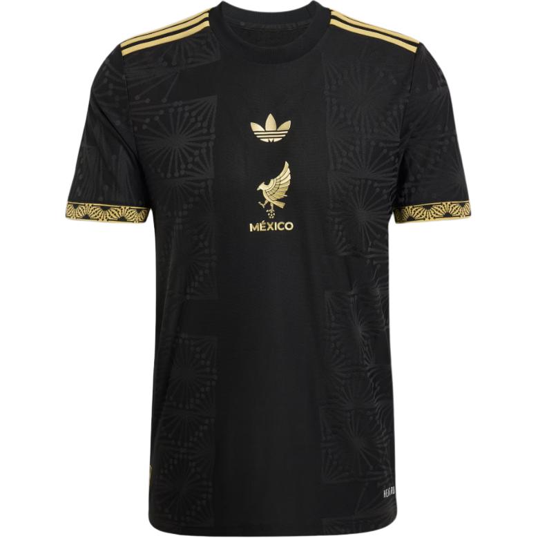 adidas Men s Mexico Gold Cup Special Edition Black and Gold Soccer Jersey JF2639 M