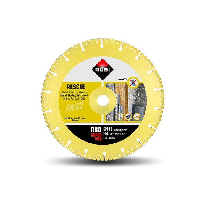 Disque diamanté - RUBI - RSQ SUPERPRO - 115 mm - Vacuum Brazed - Coupe sèche