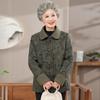 Yalu Women's Lapel Long Sleeve Jacket for Elderly