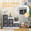 Toy Storage Organiser Three Layer Kids Toy Storage Units With Removable Bins For Ages 3 8 Years Grey