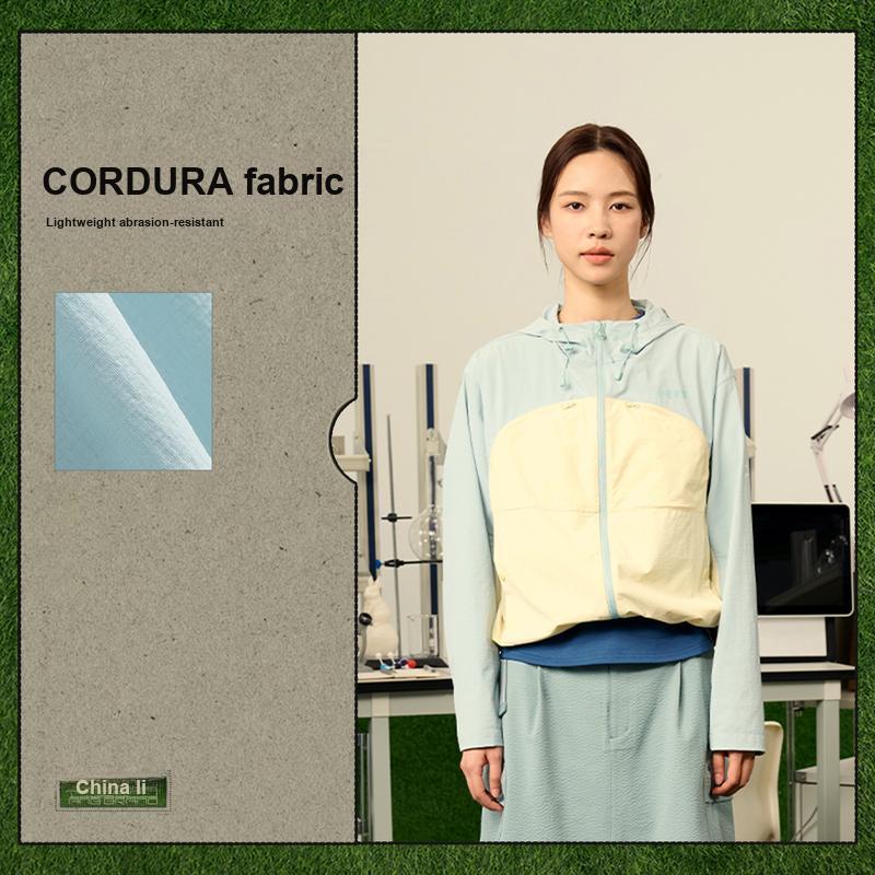 Li Ning ANB Collaboration Patchwork Zipper Hooded Breathable Versatile Casual Jacket Women Jackets Mist-Grey Milk-Tea-Yellow Desert-Brown AFDV998-3