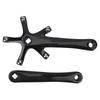 1Pair 170MM Mountain Road Bike Alloy Single Crankset Repair Parts (Black)