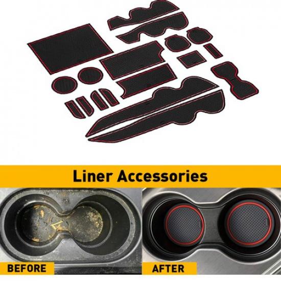 Liner Accessories For Toyota Tacoma Cup, 2016- Console, Door Pocket erts