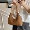 Elegant French Underarm Bag Large Capacity Texture Handbag Classic PU Hobo Bag  Travel