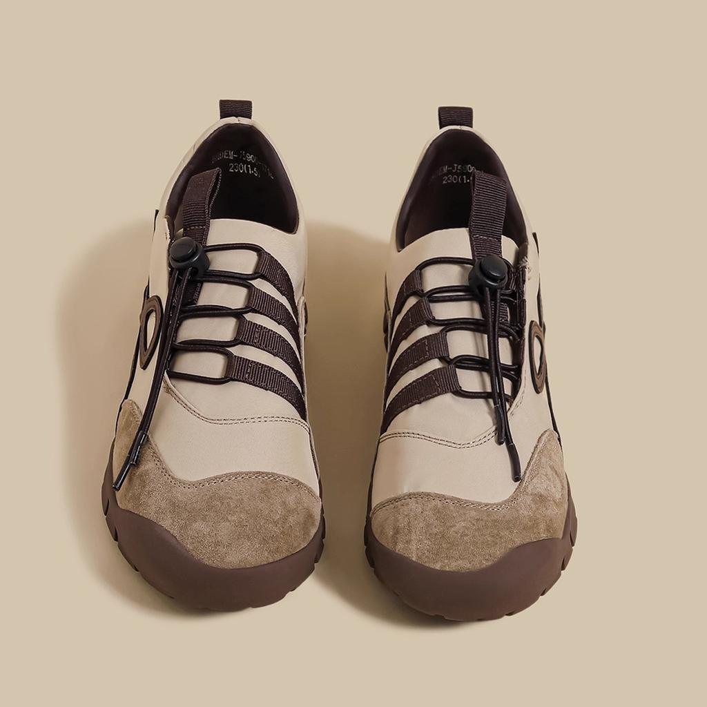 2025 podzim nové platformové baletní tréninkové boty dámské hnědé stahovací sportovní Forrest Gump tátovy boty niche ležérní boty