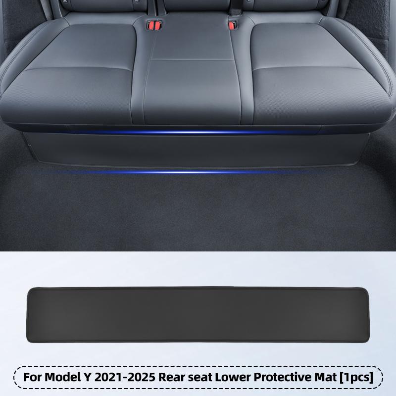 For Tesla Model Y Juniper 2021-2025 Rear Seat Lower Protective Mat Interior Suede Protective Pad Accessories