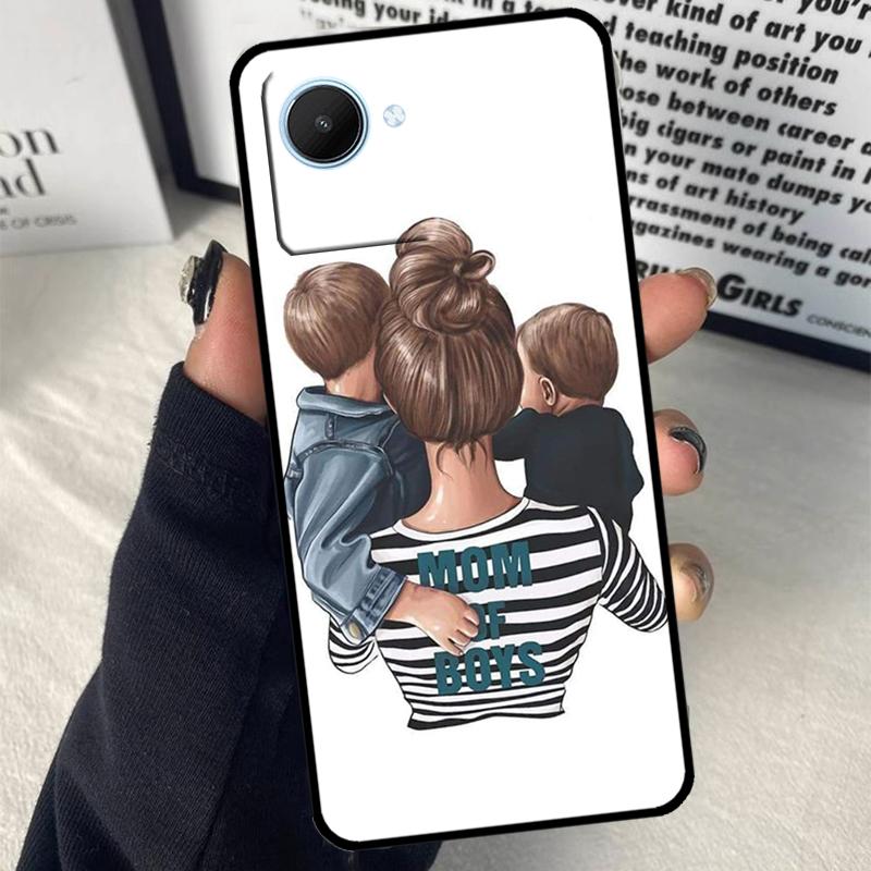 Baby Mom Daughter Girl Son Dad For Realme C75 C55 C71 C61 C53 C33 C63 C51 C65 C67 11 12 13 14 15 Pro Plus GT6 GT7 Pro Case