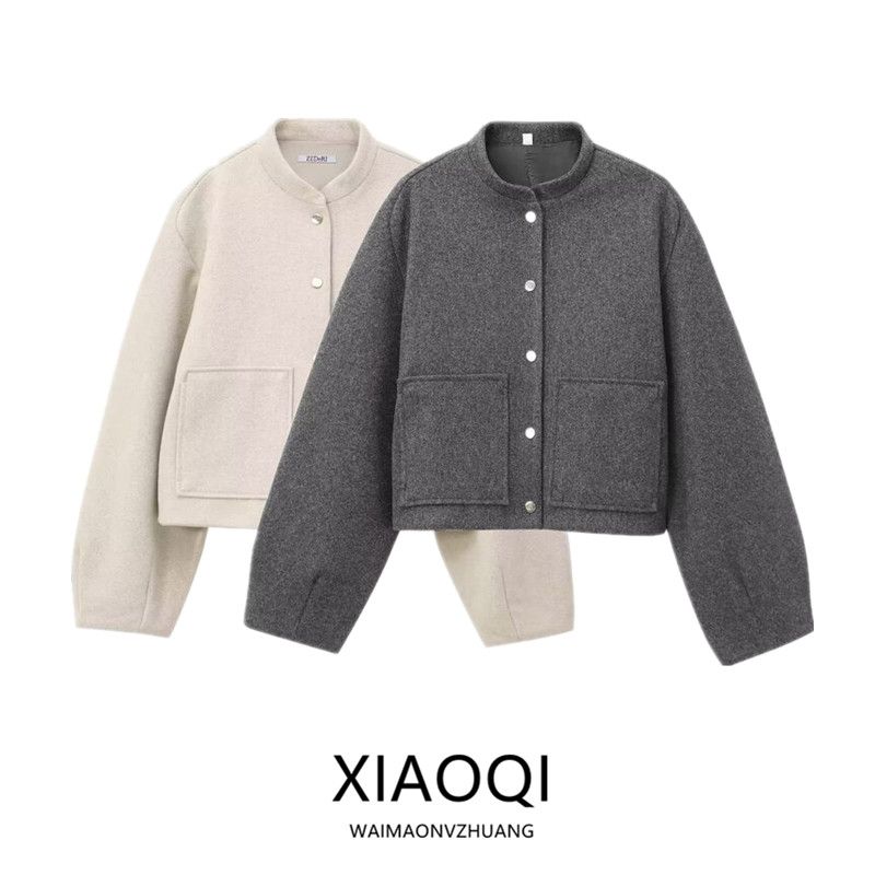 Fashion Wind 2024 New Fall Women's Clothing Easiest for Match Stickers Pocket Decoration Short Pilot Jacket Outwear 8741279