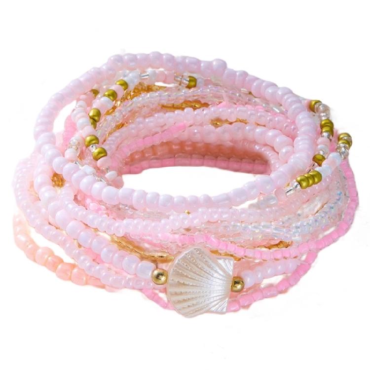 Multilayer Bead Bracelet for Women Adjustable Bohemian Styles Jewelry Portable for Casual or Dresses Occasions