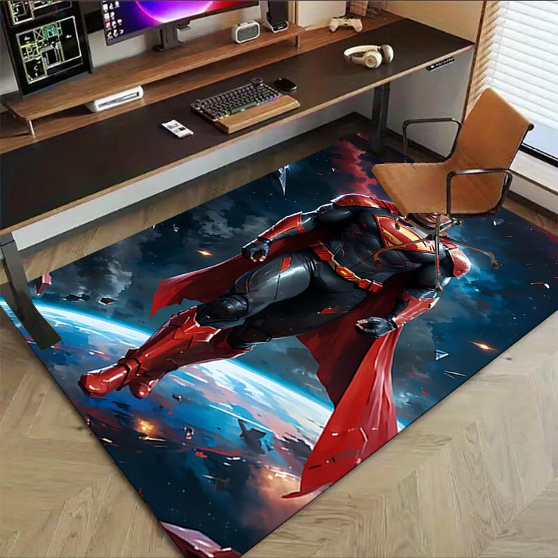 1pc Superman Space Carpet, for Home & Office Decor, Desk Chair Carpet, Festive Gift,Conference Room CarpetL1041