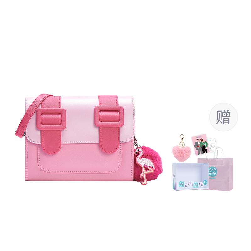 

New MERIMIES PVC Satchel Bag, Messenger Bag, Shoulder Bag, Crossbody Bag Women s Flamingo Tricolor PR009 22.1*8.1*17.0CM