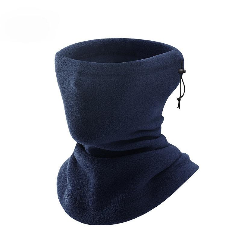 Outdoor Warm Scarf Fleece Ski Mask Fleece Riding Windproof Hat Drawstring Thickened Scarf Cover Autumn and Winter