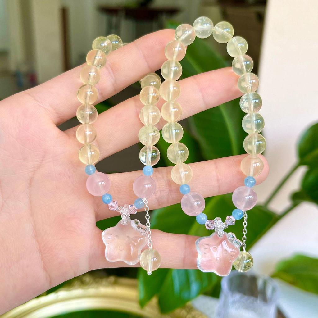 Lemon Citrine Star Bracelet – Cute & Fresh Design for Students and Best Friends