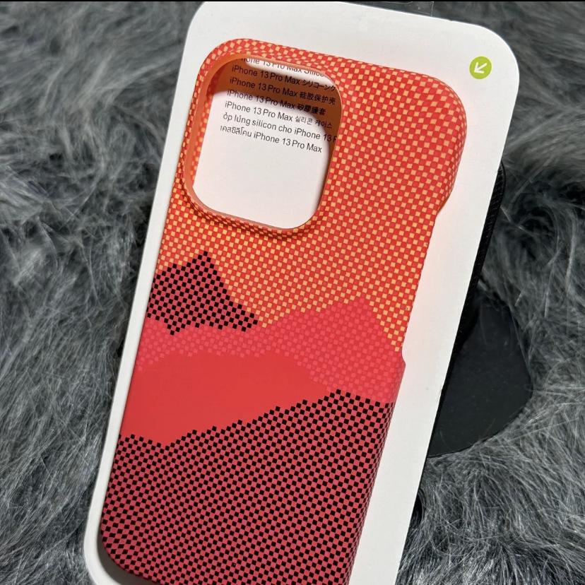 iPhone 17 Pro Max Kevlar Carbon Fiber Texture Drop-Proof Case, Apple 16 Skin-Feel Protective Cover.