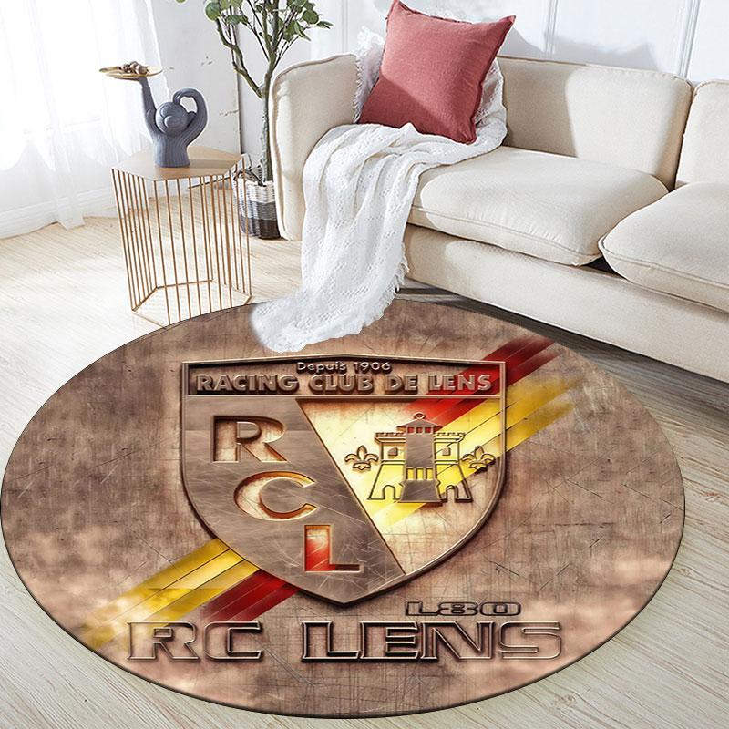 Racing Club De Lens2,Round Area Rug,Carpet Rug for Living Room Bedroom Sofa Playroom Decor,Non-slip Floor Mat