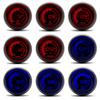 52mm Boost Gauge Tachometer Volt Water Oil Temp Oil Press Vacuum Air Fuel Ratio Exhaust Temp Digital Red Blue Dual Color Meter