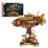 740Pcs Moc Retro Submarine Deep Sea Steamer Boat Building Blocks Set With Led Lights Model Puzzle Educational Gift For Kids