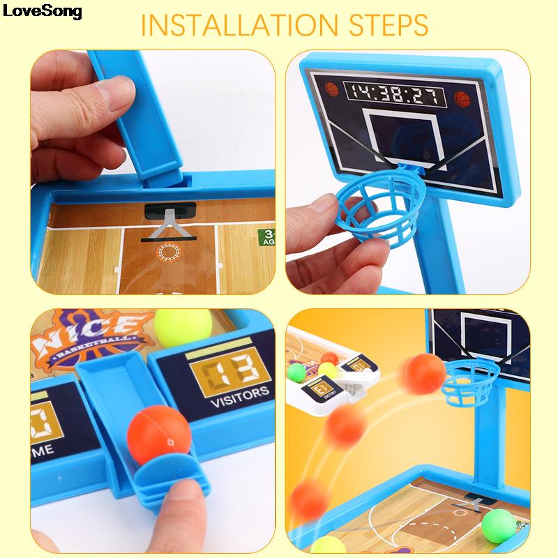 Desktop Shooting Machine Mini Basketball Stand Machine Educational Toys Perfect For Kids Birthday Party Suprise Fun Prizes Toys