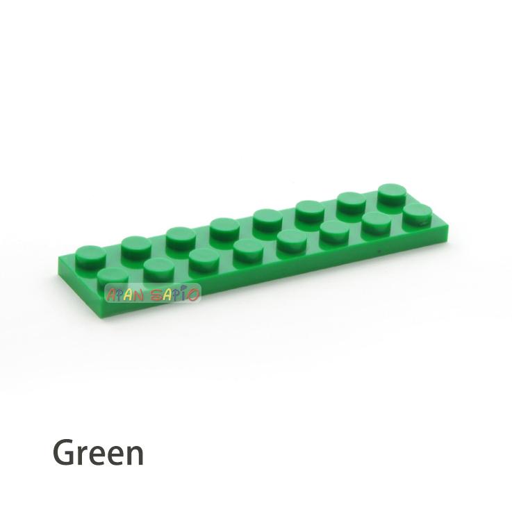 40pcs DIY Building Blocks Thin Figures Bricks 2x8 Dots 13Color Educational Creative Size Compatible With 3034 Toys for Children
