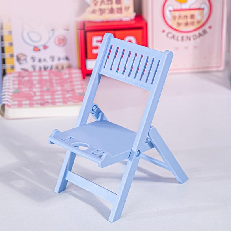 Cute & Adjustable Mini Chair Phone Stand Multi Angles Desktop Holder Stylish & Durable Bracket for Mobile Devices Gift