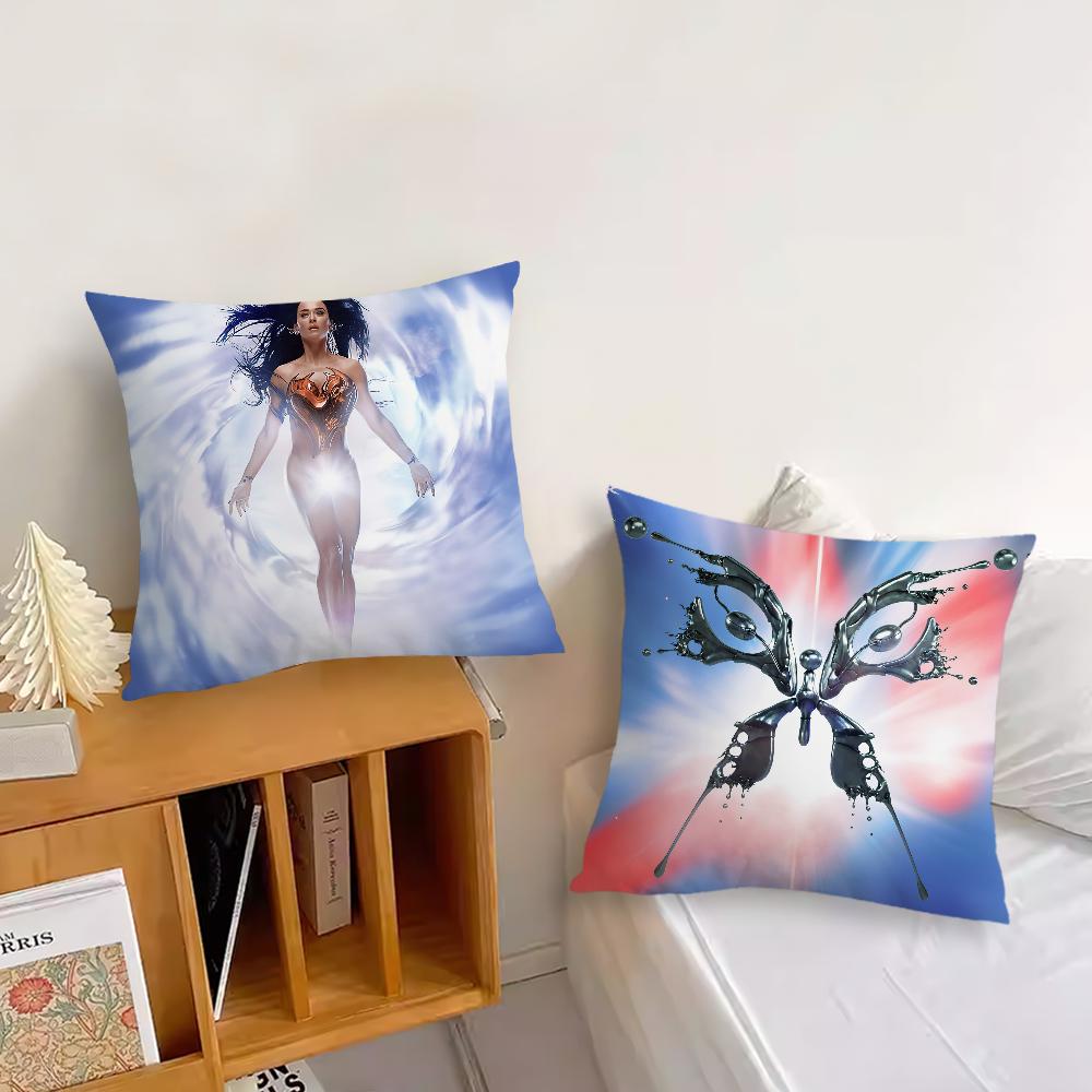 K-Katy Singer P-Perry 143 Kissenbezug Wohnzimmer Akzent Sofa Rückenstütze Quadratisch Lounge Entspannender Nickerchen Begleiter Kissenbezug