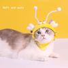 Warm Plush Headgear Cat Bee Headdress with Teaser Stick Hat Pet Cosplay Headwear  Cosplay Party