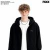 Fingercroxx Herren Fleece Kapuzen Cardigan Jacke