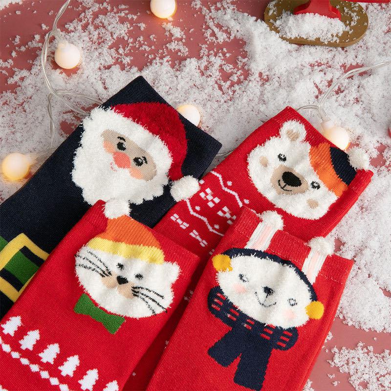 Santa Socks Christmas Decoration for Home Merry Christmas Ornament Happy New Year  Xmas Gifts