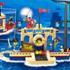 Pirate Ship Building Blocks – Kids Educational Bricks Set Compatible Pirate Vessel Model with Action Figures Toys Model