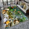 VIKAMA Non‑slip Washable 3D Optical Illusion Koi Fish Rug, Soft Anti‑wear Floor Mat for Living Room Bedroom 200x300cm