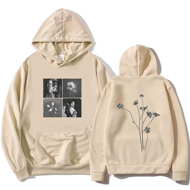 Felpe con Cappuccio Foto Piastrelle Petalo Design Ariana Grande Felpe con Cappuccio in Pile Manica Lunga Felpe con Cappuccio Unisex Streetwear Donna