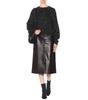 New Fashion Handmade Women's Skirt Black Leather Genuine Lambskin Formal Stylish