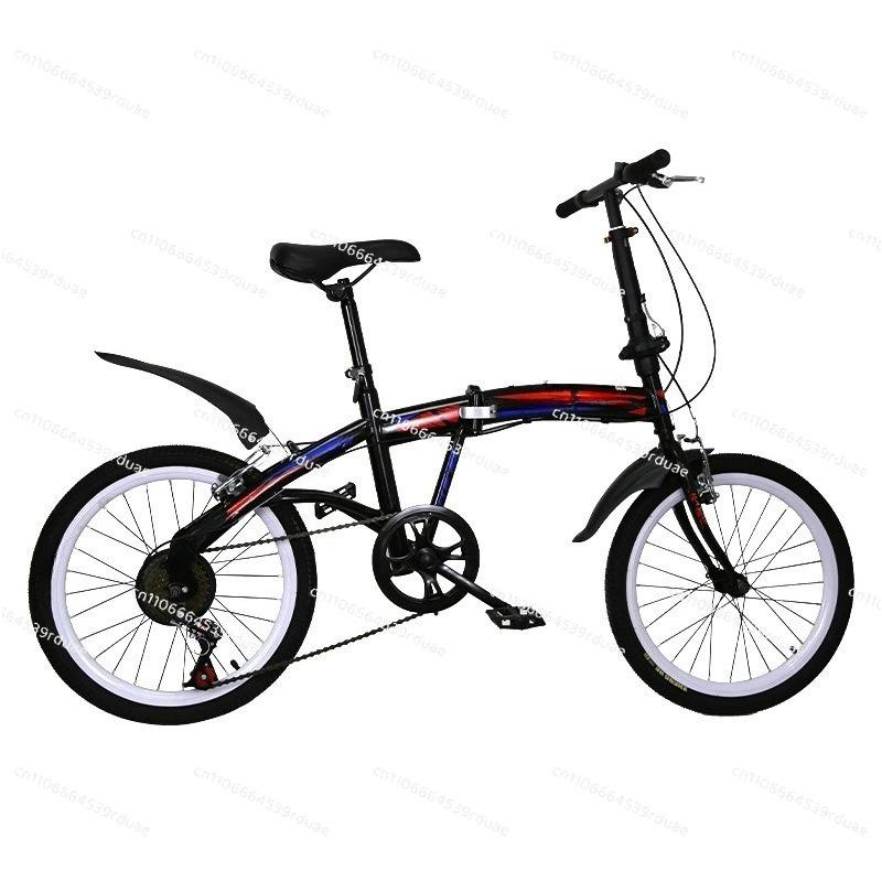 20 tommer foldbar cykel foldbar 7-trins kompakt bærbar bypendler cykel